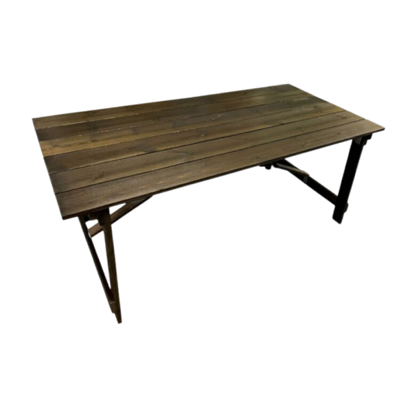 Rustic Table Hire 6ft x 2.6ft (Heavy-Duty)